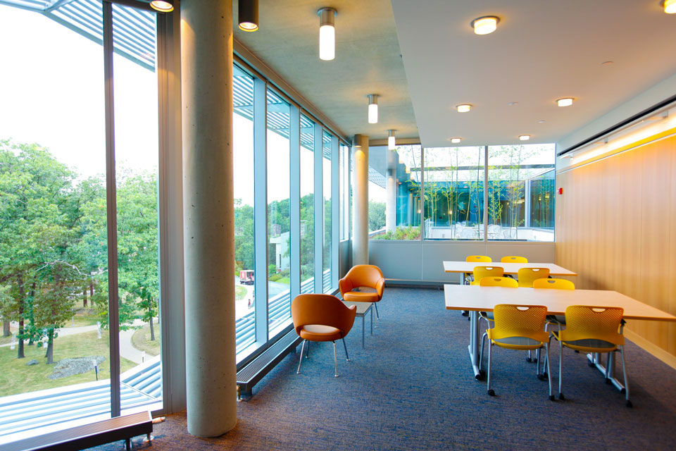 A view of the Mandel Common Room